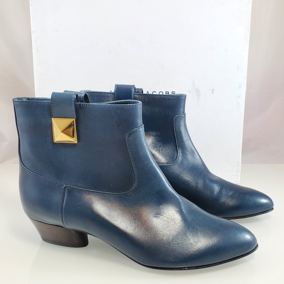NWT $895 Marc Jacobs Stud Low Bootie Ankle Leather Boots Sz 37.5 - Picture 11 of 11